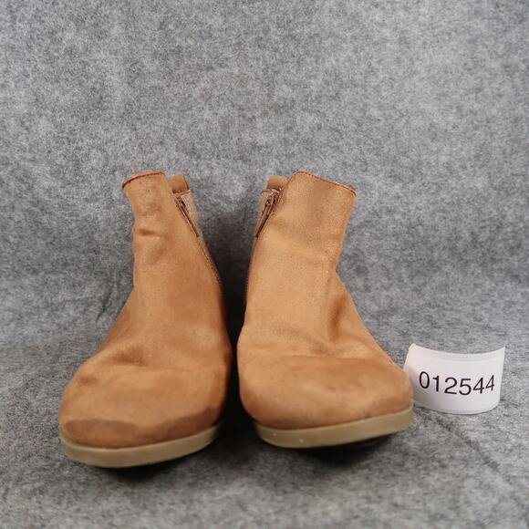 Wonder Nation Shoes Kids 1 Ankle Boots Glitter Brown Zip Bootie Girls Casual - Picture 2 of 11